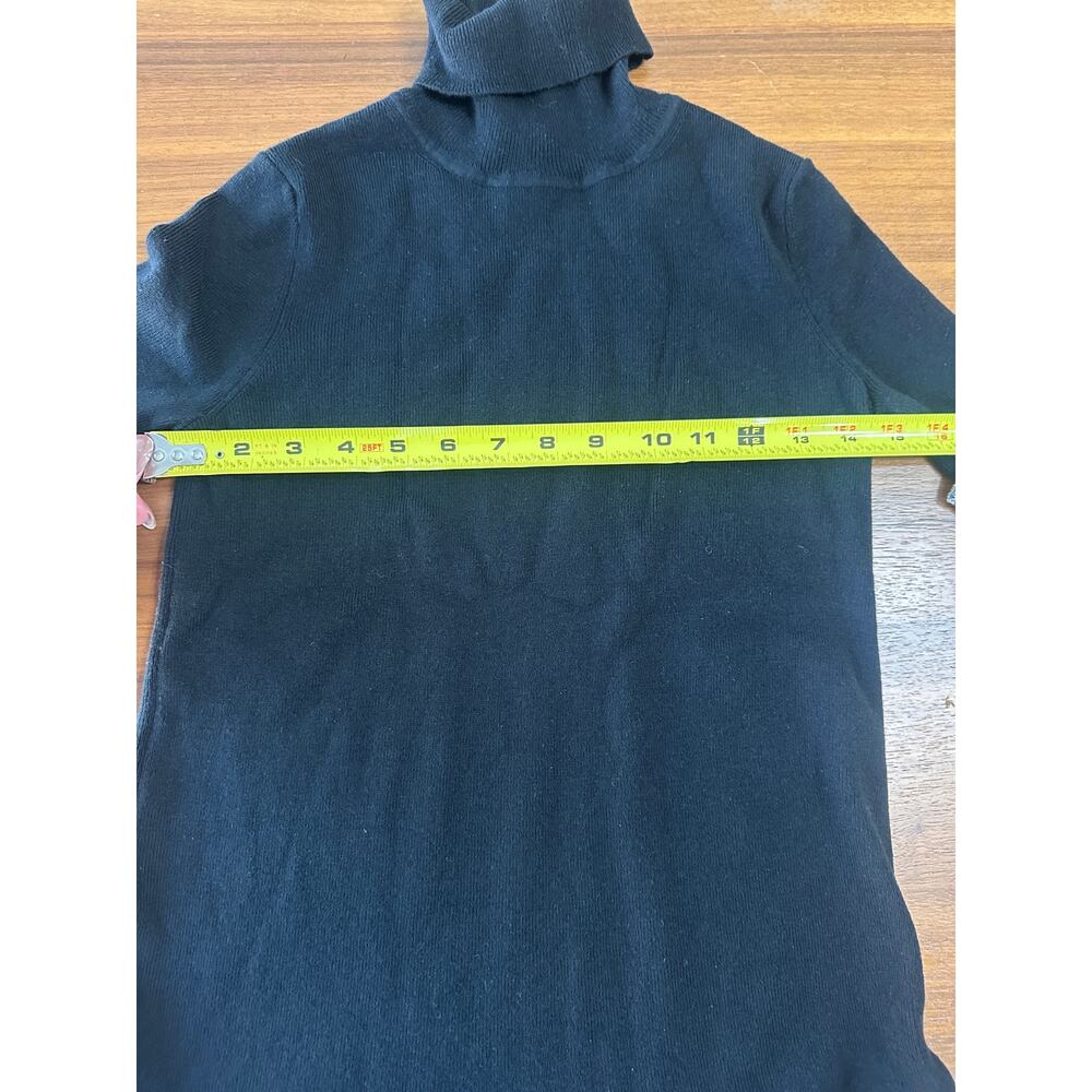 Juicy Couture Black‎ Sweater Dress Gold Trim/Logo, Y2K, Preppy, Academia, Small - Picture 5 of 8